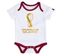 FIFA Unisex Baby Offizieller World Cup 2022 Logo Body Babystrampler, Weiß, 12 Monate