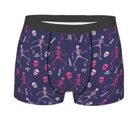 fifbird Herren Boxer Dance Skull Star Slip für Unterwäsche Unterhose mit elastischem Gürtel, mehrfarbig, XL