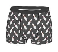 fifbird Herren-Boxershorts, Bowlingnadeln, Unterhose mit elastischem Gürtel, mehrfarbig, M