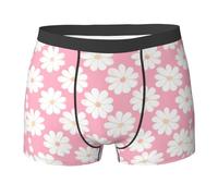 fifbird Herren-Boxershorts, Camellien-Muster, bedruckt, weicher Stoff, Unterwäsche mit elastischem Gürtel, Schwarz , M