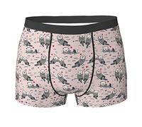 fifbird Herren-Boxershorts, niedlich, reizend, Otter im Meer, mit elastischem Bund, Cute Lovely Otters I, XL