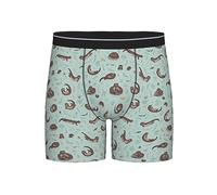 fifbird Herren-Boxershorts, Otter-Muster, lange Unterwäsche für Herren, Otter-Muster, M