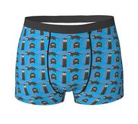 fifbird Herren-Boxershorts, Otter-Muster, Polyester, mit elastischem Bund, Slips für Herren, Otter-Muster, M