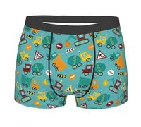 fifbird Herren-Boxershorts, Trucks und Bagger-Slips für Unterwäsche, Unterhose mit elastischem Gürtel, mehrfarbig, S