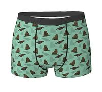 fifbird Herren-Boxershorts, Walross-Muster, Polyester, mit elastischem Bund, Slips für Herren, Walross-Muster, L