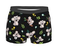 fifbird Herren-Unterwäsche, Boxershorts, Kuh-Druck, weich, atmungsaktiv, Stretch, Unterwäsche, Trunks mit Ausbuchtungstasche für Männer und Jungen, Koala, XL