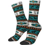 fifbird Indianersocken Lustige Strümpfe Socken Geschenke Neuheit Socken für Damen Herren Einheitsgröße, Indianer_V12, One size