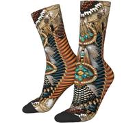 fifbird Indianersocken Lustige Strümpfe Socken Geschenke Neuheit Socken für Damen Herren Einheitsgröße, Indianer_V14, One size
