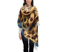 fifbird Schal mit Cowgirl-Stiefeln und Quasten, Fransen, für Frühling, Herbst, Winter, Cookies Food Chocola, One size