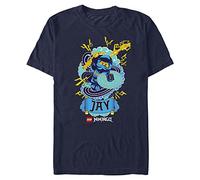Fifth Sun Herren Lego Ninjago Jay Badge Young Men's Short Sleeve Tee T-Shirt, Marineblau, X-Groß