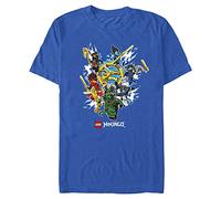 Fifth Sun Herren Lego Ninjago Ninja Group Young, Kurzärmelig T-Shirt, königsblau, X-Groß