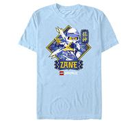 Fifth Sun Herren Lego Ninjago Zane Badge Young, Kurzärmelig T-Shirt, Hell, blau, Klein