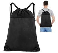 Figarge Leichter Rucksack mit Kordelzug,Große Kapazität Turnbeutel Sportbeutel Nylon Gym Bag mit Aussentasche Verstellbar Turnbeutel Sportbeutel für Herren Damen Kinder für Sport Reisen