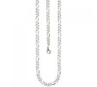 Figarokette 925 Silber diamantiert 50 cm Kette Halskette Silberkette Karabiner