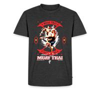 Fightwood Fightwithstyle Muay Thai - Männer Premium T-Shirt - Anthrazit meliert / 5XL