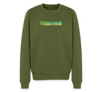 FIGHTWOOD Männer Premium Sweatshirt - mit Logo-Brustprint - Khaki / S