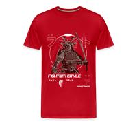 Fightwood Samurai Premium T-Shirt - Nachhaltig, Bequem & Stylisch - Rot / L