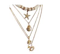 (Figur 3) Mode Retro Perlen Halskette für Frauen Anhänger Halsketten Bohemian