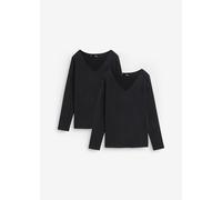 Figurbetontes Langarmshirt (2er Pack) 36/38 (S)
