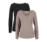 Figurbetontes Langarmshirt (2er Pack) 56/58 (3XL)