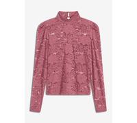 Figurbetontes Langarmshirt mit Spitze 44/46 (L)