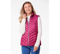 Figurschmeichelnde Weste mit leichter Wattierung lila 40