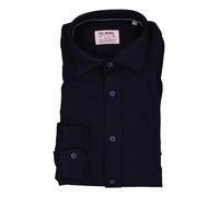 FIL NOIR Hemd Herren Slim Fit Langarm Baumwoll-Jersey blau, 39