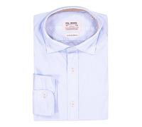 FIL NOIR Hemd Herren Slim Fit Langarm Baumwoll-Stretch blau, 39