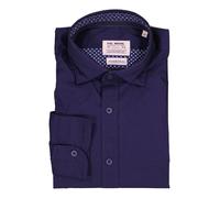 FIL NOIR Hemd Herren Slim Fit Langarm Baumwoll-Stretch blau, 44