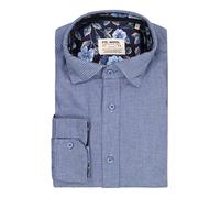 FIL NOIR Hemd Herren Slim Fit Langarm Baumwolle blau, 43