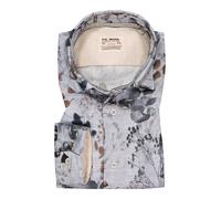 FIL NOIR Hemd Herren Slim Fit Langarm Baumwolle grau, 41