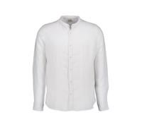 FIL NOIR Hemd Herren Slim Fit Langarm Leinen weiß, 42