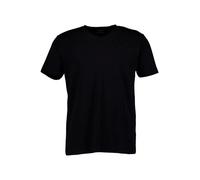 FIL NOIR T-Shirts Herren Regular Fit Kurzarm V-Ausschnitt Baumwolle schwarz, M