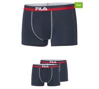 Fila 2er-Set Boxershorts in Dunkelblau - Größe L | Herren Waesche