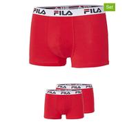 2PACK Herren Klassische Boxershorts Fila rot (FU5016/2-118) XXL
