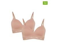 Fila 2er-Set: Bügellose BHs in Beige - Größe S | Damen Bhs