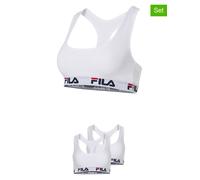 Fila 2er-Set Bustiers in Weiß - Größe XS | Damen Bhs