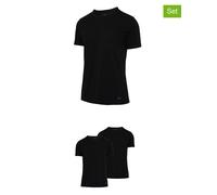 Fila 2er-Set Shirts in Schwarz - Größe XL | Herren Plussize