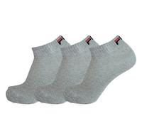FILA 3 Paar Socken Quarter Sneakers Unisex 35-46 Trainer - mehrere Farben: Farbe: Grau | Größe: 43-46 (9-11 UK)
