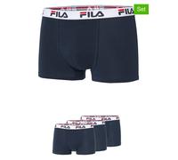 Fila 3er-Set Boxershorts in Dunkelblau - Größe L | Herren Waesche
