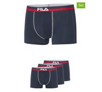 Fila 3er-Set Boxershorts in Dunkelblau - Größe M | Herren Waesche