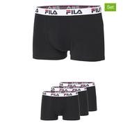 Fila FU5016/3 Herren Boxershorts, M, Schwarz, 3 Stück