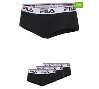 Retro Pants FILA "WOMAN CULOTTE", Damen, Gr. S, schwarz, Obermaterial: 95% Baumwolle, 5% Elasthan, bedruckt, unifarben mit Farbeinsatz, körpernah, Unterhosen, elastischer Logobund (32400819-S) schwarz