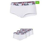 Retro Pants FILA "WOMAN CULOTTE", Damen, Gr. S, weiß, Obermaterial: 95% Baumwolle, 5% Elasthan, unifarben, körpernah, Unterhosen, elastischer Logobund (58409555-S) weiß
