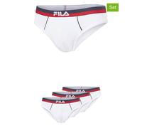 Fila 3er-Set Slips in Weiß - Größe L | Herren Waesche
