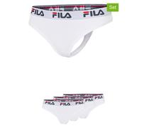 Fila 3er-Set Strings in Weiß - Größe S | Damen Unterteile
