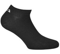 Socken FILA "UNISEX INVISIBLE PLAIN SOCKS", Damen, Gr. 39-42, schwarz (3x schwarz), Baumwolle, Elasthan, Polyester, unifarben, elastisch, Socken Socken, mit eingestricktem Logo an der Ferse (98570639-