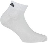 FILA Quarter Socken Unisex, 3 Paar - Kurzsocken, Sport, Logo-Bund, uni, 35-46 Weiß 39-42 (6-8 UK)