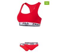 Fila 3tlg. Wäscheset in Rot - Größe L | Damen Dessous