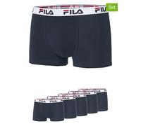 FILA Herren 5-Pack Urban Boxer Fu5016 Boxershorts, Blau (Navy 321), L (5er Pack)